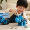 Blue Dinosaur Assembly Toy Box Children's Educational building Block set details Picture